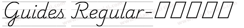 Guides Regular字体转换